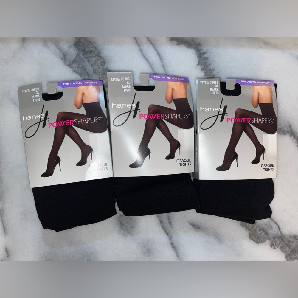 Hanes Black Power Shapers Tights